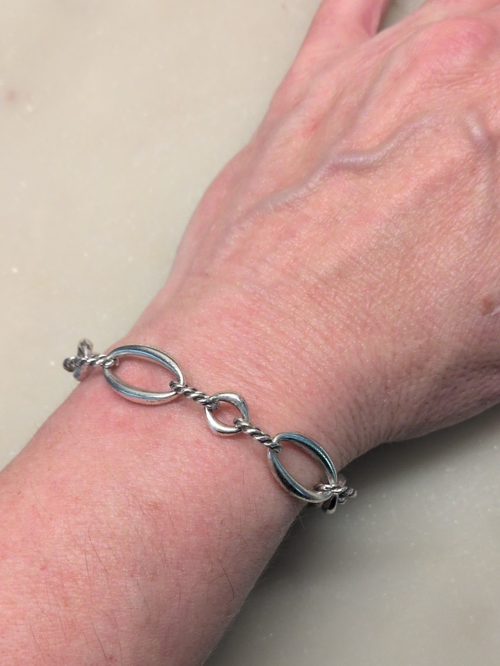 Sale!🔥Brighton Oval Link Bracelet Silver Adjustable - Picture 4 of 11